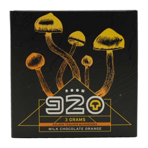 Room 920 - Mushroom Chocolate Bar - Milk Chocolate Orange - 3 grams | Strongest Shroom Strain Canada
