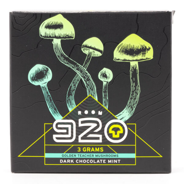 Room 920 - Mushroom Chocolate Bar - Dark Chocolate Mint - 3 grams | Strongest Shroom Strain Canada