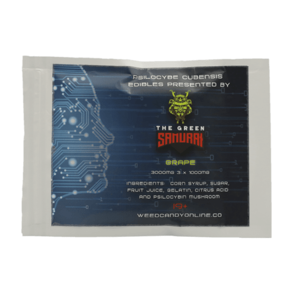 The Green Samurai - Shroom Gummies - Grape - 3g | Strongest Shroom Strain Canada