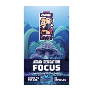 Super Magic Mushroom Bro’s - Asian Sensation FOCUS - 400MG Capsules | Strongest Shroom Strain Canada